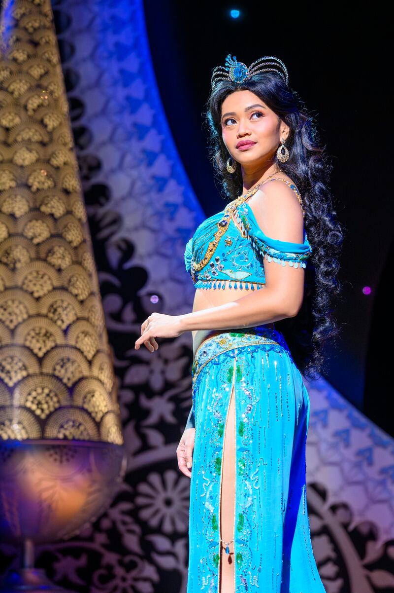 Aladdin: The Musical - Desmonda Cathabel as Jasmine. Photograph: Deen van Meer/Disney