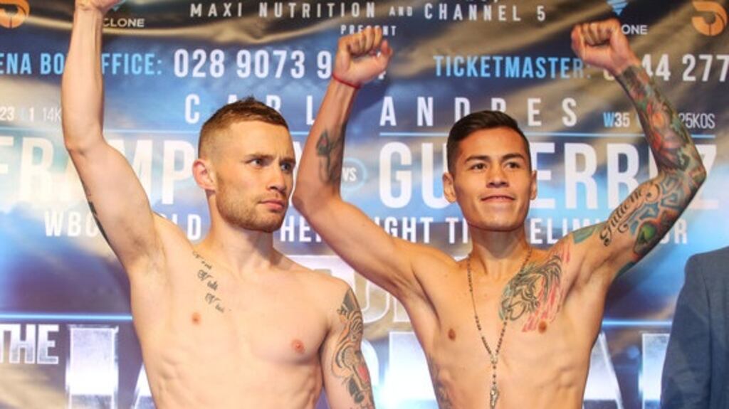 Carl Framton’s fight with Andres Gutierrez has been called off. Photograph: Jonathan Porter/Presseye/Inpho
