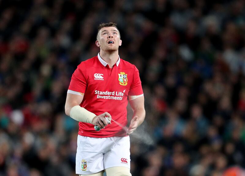 Peter O'Mahony in action for the British & Irish Lions during the tour to New Zealand in 2017. He will have hated the fuss this week over his 100th cap, and seen it as a distraction from the night’s primary purpose, an Ireland victory Photograph: Dan Sheridan/Inpho