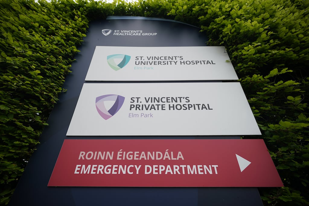 The surgery which was performed at St Vincent’s University Hospital three weeks after she presented to the Emergency Department. Photograph: Niall Carson / PA