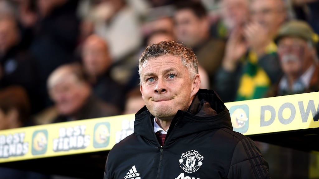 Manchester United manager Ole Gunnar Solskjaer believes the League Cup clash with Chelsea will be an ‘interesting’ affair. Photograph: Joe Giddens/PA Wire