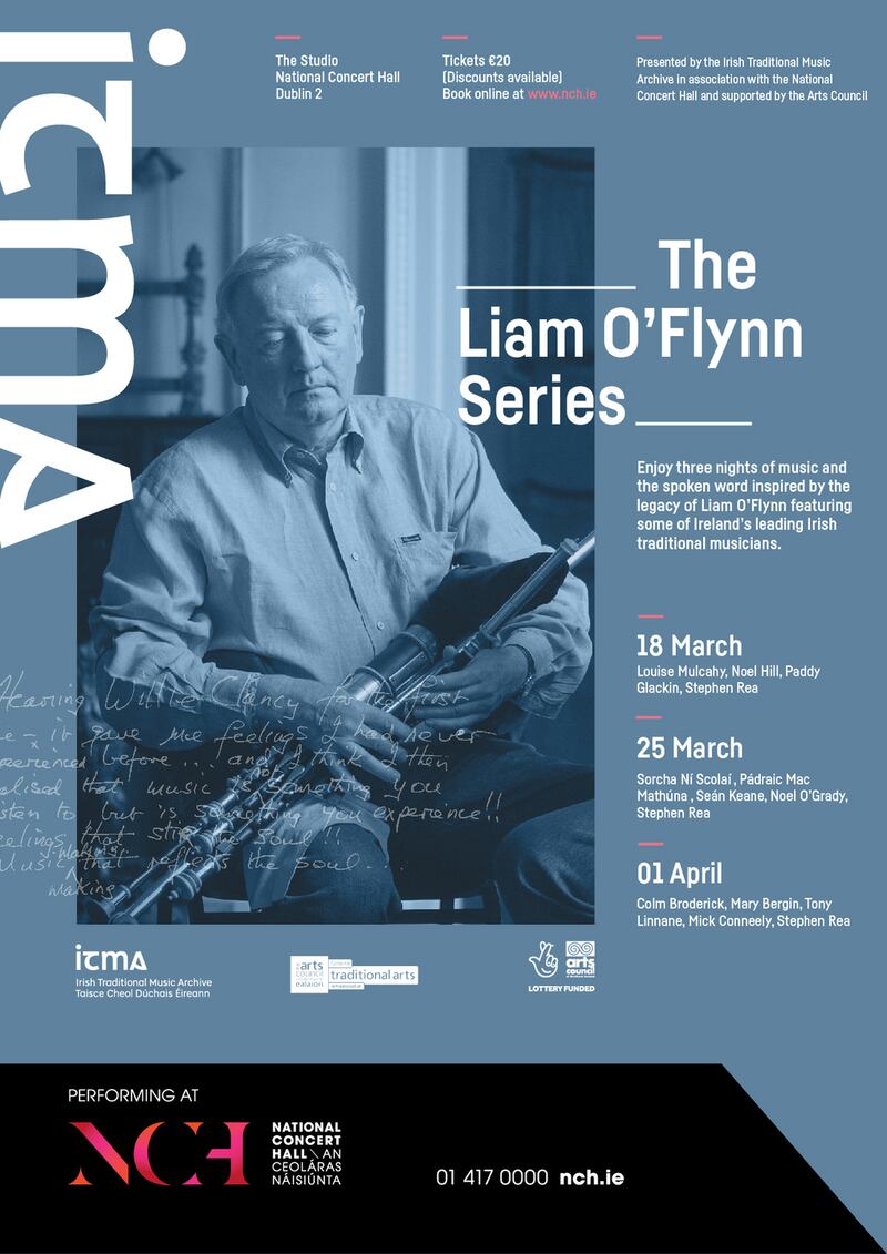 A poster for one of the concerts being held in memory of Liam.