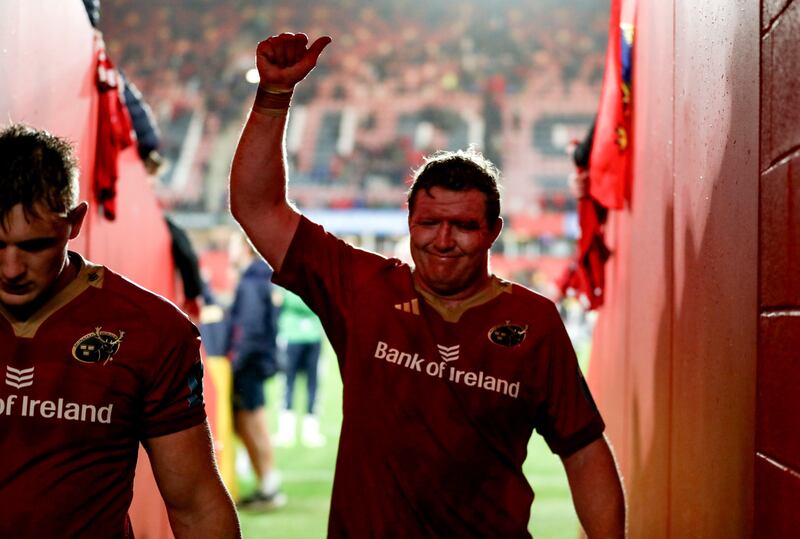 Stephen Archer looks sure to break Donncha O’Callaghan’s Munster appearances record next Saturday. Photograph: Inpho/Bryan Keane