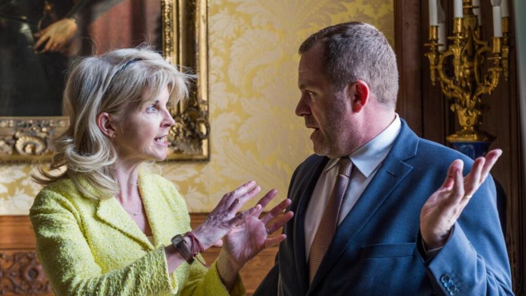 Nicola Mitchell, founder and CEO of Life Scientific with Laurent Martel, director of InVivo Agriculture Division and chairman of Life Scientific. Photograph:  Des Harris/The Picture Desk.