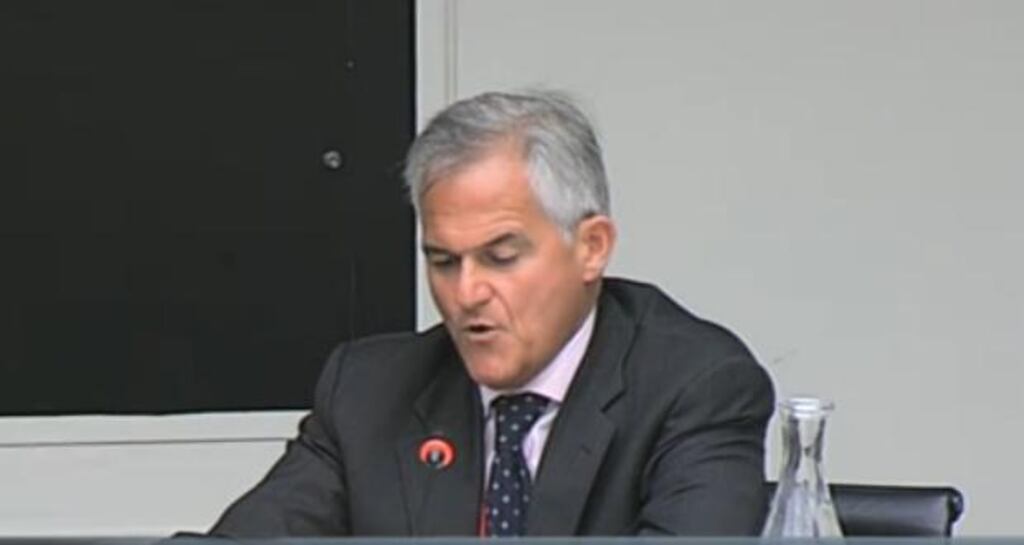 Lar Bradshaw, former chairman of the Dublin Docklands Development Authority who was also a non-executive director of Anglo Irish Bank, appears this afternoon before a Dáil Public Accounts Committee.