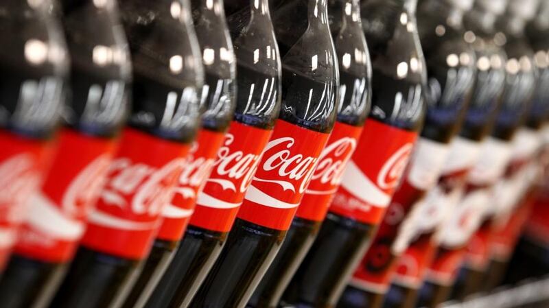 From April 6th, “take-home” Classic Coke bottles are shrinking to 1.5l to take the edge off the effects of the sugar tax. Photograph: SeongJoon Cho/Bloomberg