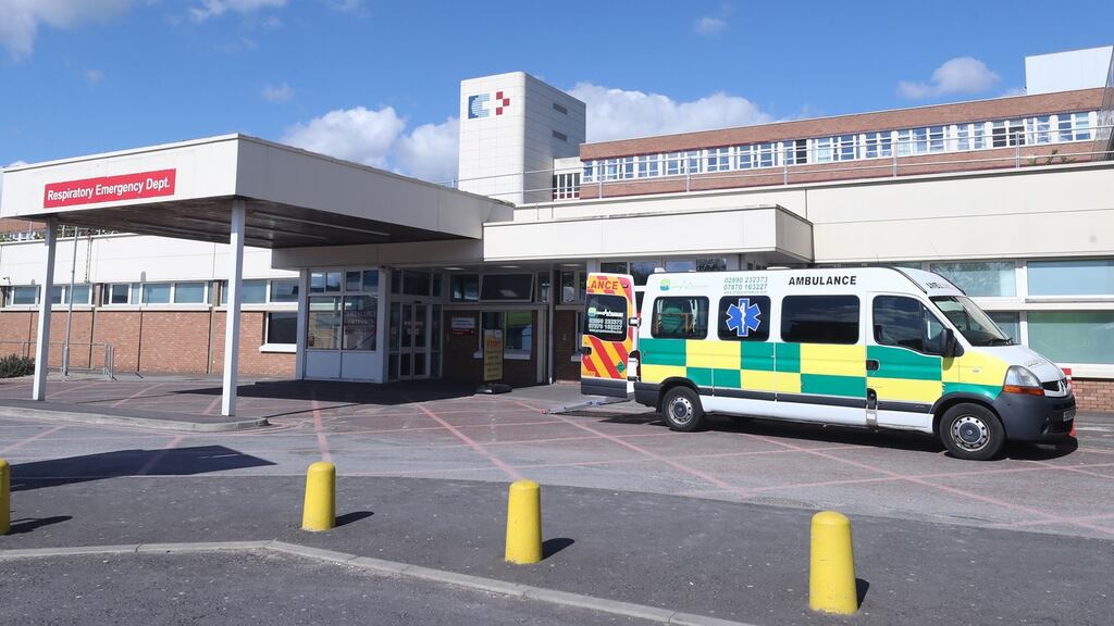 File photograph of an entrance to Craigavon Area Hospital in Co Armagh, Northern Ireland. Photograph: Niall Carson/PA Wire