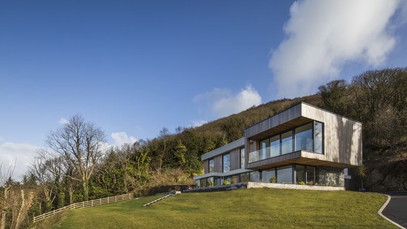 Newly constructed house at Fahan Co Donegal designed by Shane Birney Archiects