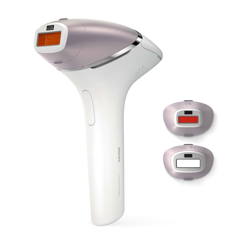 The Philips Lumea Prestige. One leg takes around eight minutes to treat