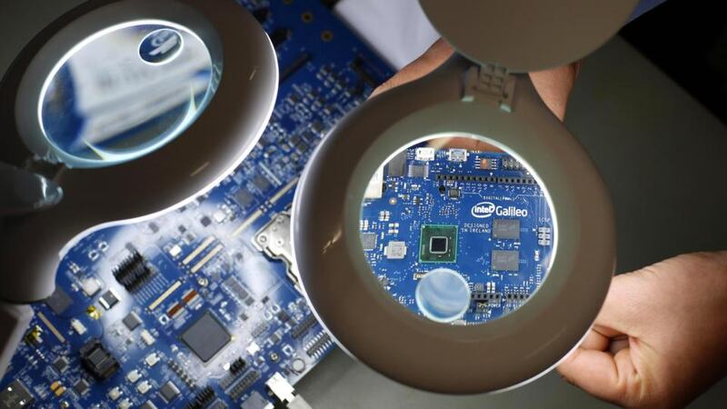 The new Intel Galileo development board that features the Quark SoC X1000 technology. Photograph: Marc O’Sullivan