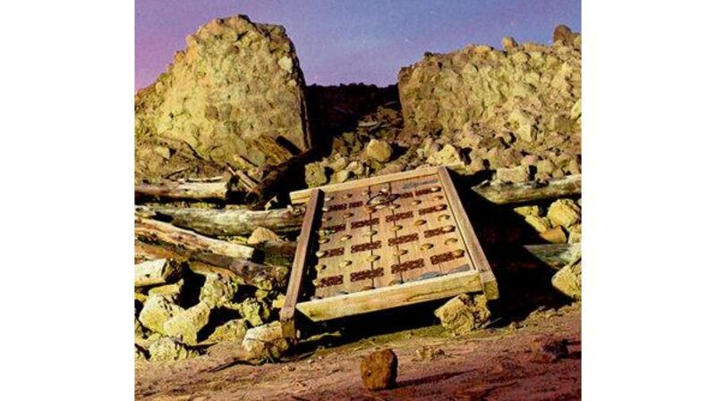 A ruined mausoleum. Photograph: Tyler Hicks /New York Times