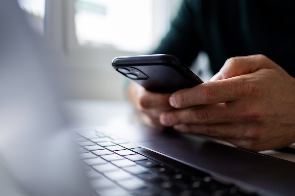 The manager took one of his direct reports’ mobile phones from her desk and sent a sexually explicit WhatsApp message to her husband. Photograph: iStock