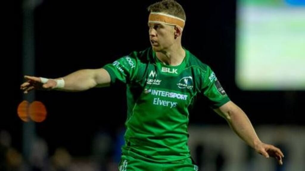 Connacht left wing Matt Healy: he has playing every minute of the team’s four matches this season