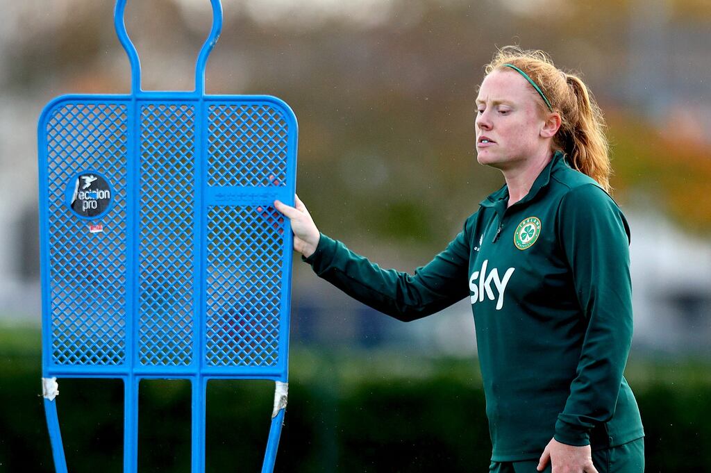 Standard Liege's Amber Barrett has been recalled to the Republic of Ireland squad by Eileen Gleeson. Photograph: Ryan Byrne/Inpho