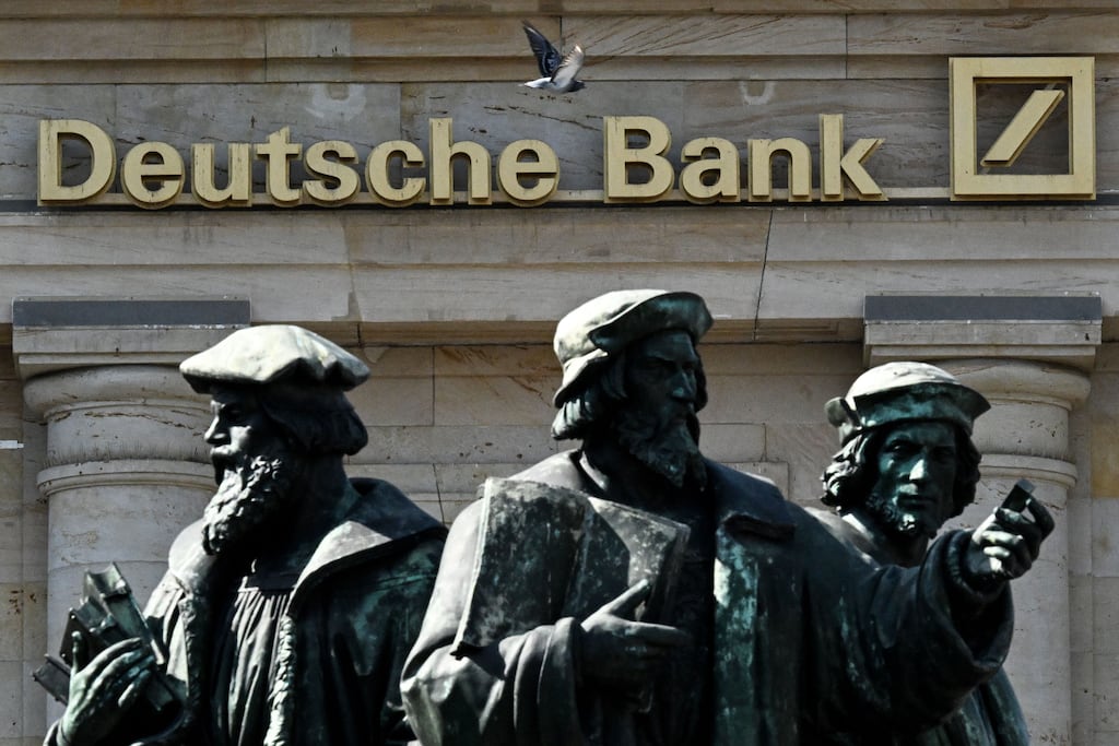 Deutsche Bank’s 2019 financial report did not meet international accounting standards because it lacked key details about the lender’s historic US losses, Germany’s financial watchdog BaFin said on Tuesday. Photograph: Kirill Kudryavtsev/AFP