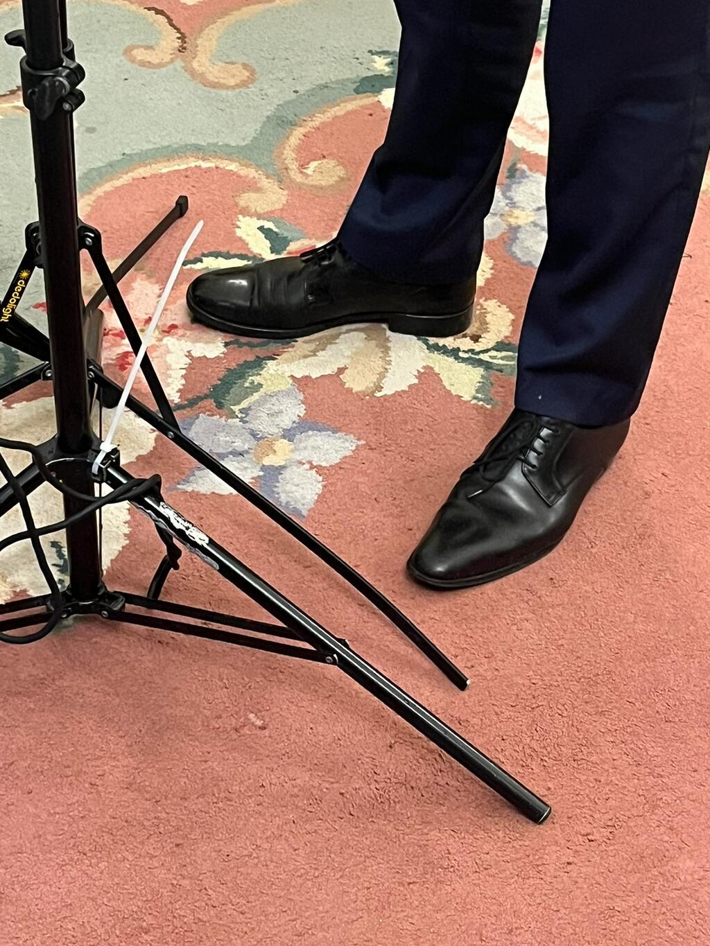 Micheal Martin spent all day Monday wearing odd shoes and never realised it