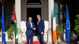 Israel treats Palestinians ‘in a way that is unacceptable and illegal’, says Coveney