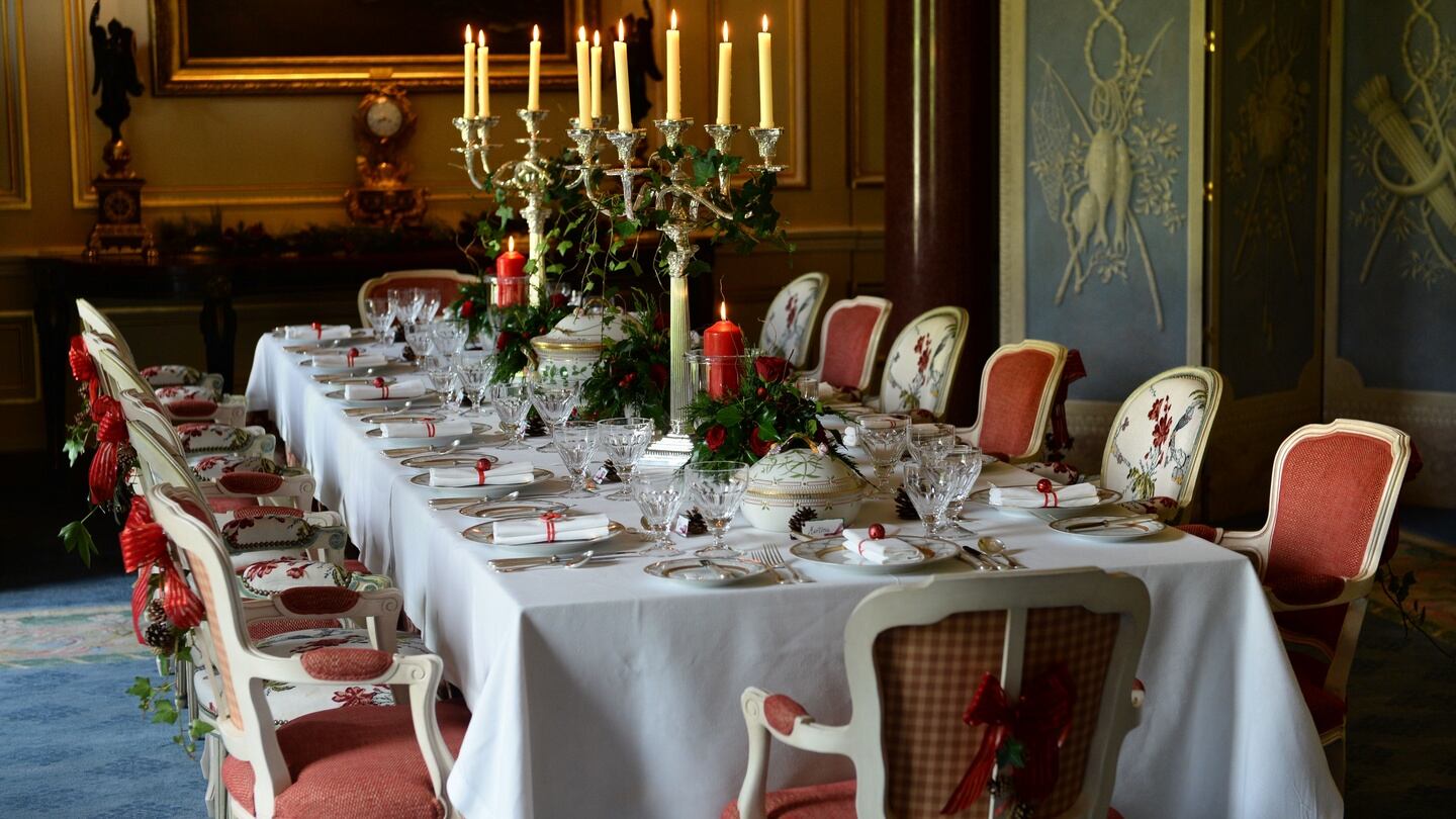 Fine dining at Ballyfin Demesne, Co Laois. Photograph: Dara Mac Dónaill