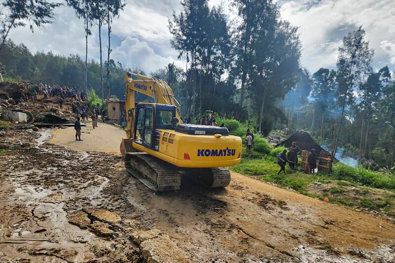 The International Organisation for Migration feared Sunday the death toll from the landslide would be far worse than initially estimated. Photograph: Mohamud Omer/AP