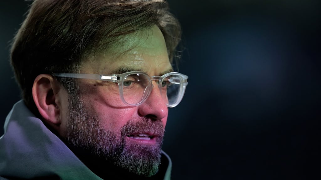Liverpool manager Jurgen Klopp won’t let any outsider watch his pressing sessions. Photograph: Getty Images