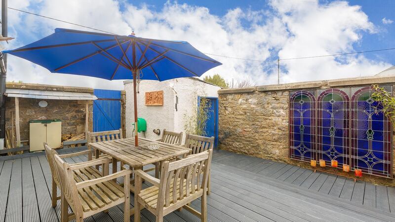 The garden at No 1, The Coastguard Station, Tower Bay, Portrane, Co Dublin.