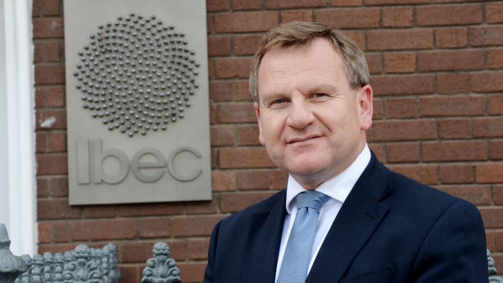 Danny McCoy, CEO of Ibec, was appearing before the Covid-19 committee, giving the view from the premium seats, in the premium seat. Photograph: Alan Betson