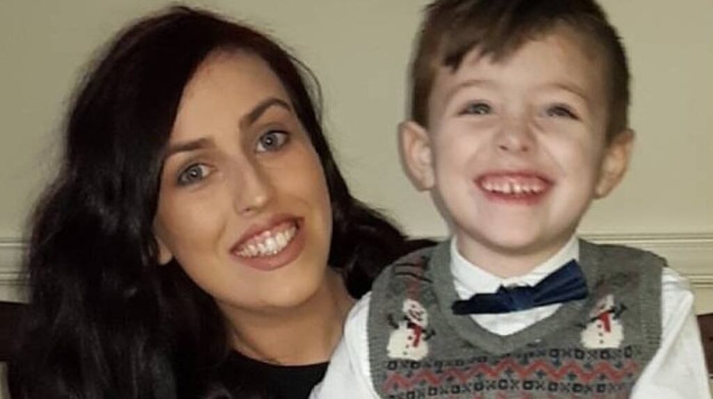 Nicole Duggan and her son Riley: ‘He’s the funniest person I know. He’s obsessed with Supervalu’