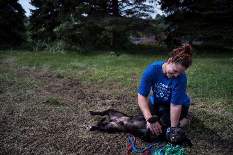 Patrick’s sister Betsy struggled with addiction but is now clean and has a job at an animal shelter.