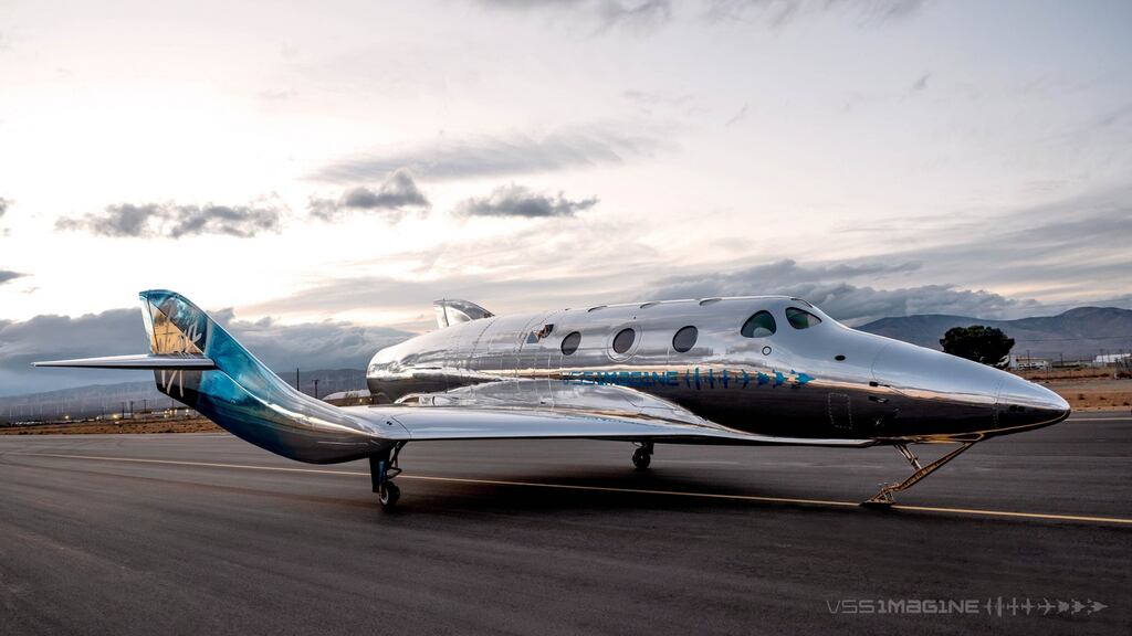 Virgin Galactic’s third craft VSS Imagine. Photograph: Virgin Galactic /PA Wire