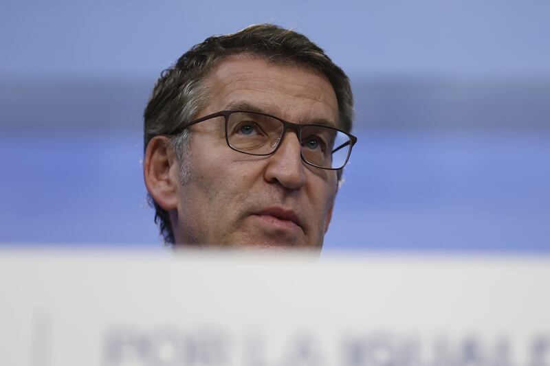 Partido Popular's leader Alberto Nunez Feijoo. Photograph: Oscar Del Pozo/AFP/Getty Images