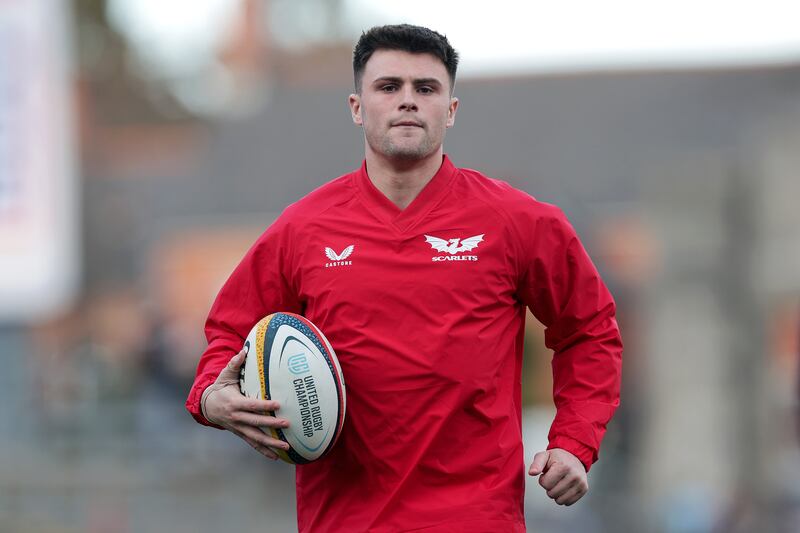 Joe Roberts has been named on the wing in his first Test start for Wales. Photograph: Laszlo Geczo/Inpho