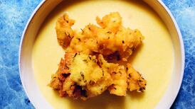 Nigel Slater’s deep-fried polenta with a melting cheesy sauce