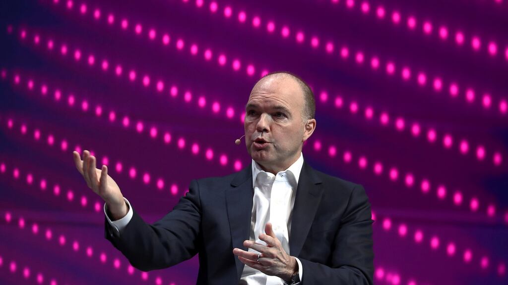 Nick Read, chief executive of Vodafone. The company said the number of customers using its 4G network rose with over 1.1 million devices now 4G enabled. Photograph: Sergio Perez/File Photo/Reuters