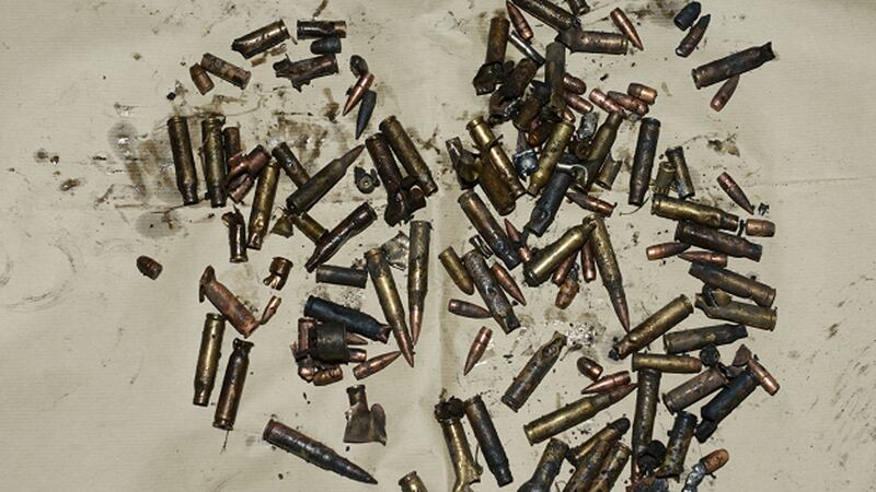 Rounds of ammunition which were discovered. Photograph: PSNI