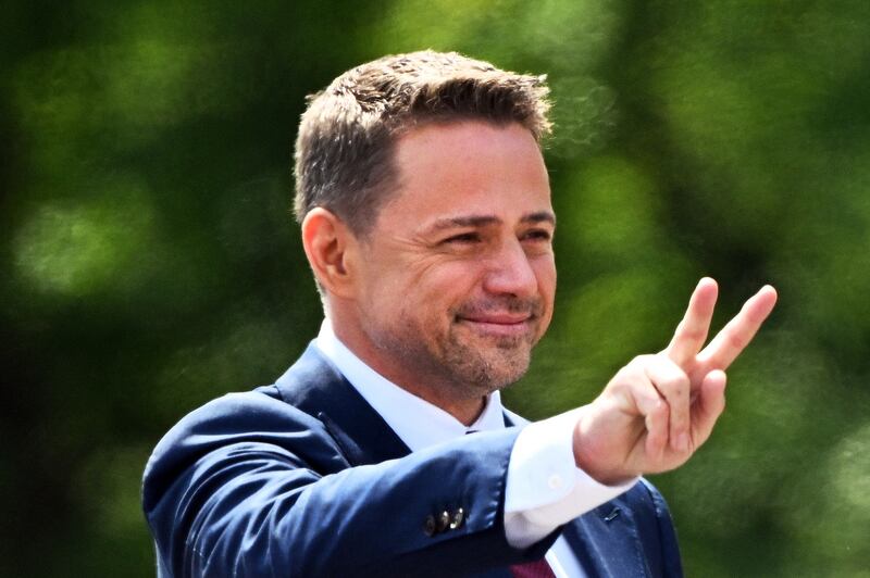 Presidential candidate Rafal Trzaskowski is also mayor of Warsaw. Photograph: Sergei Gapon/AFP via Getty Images