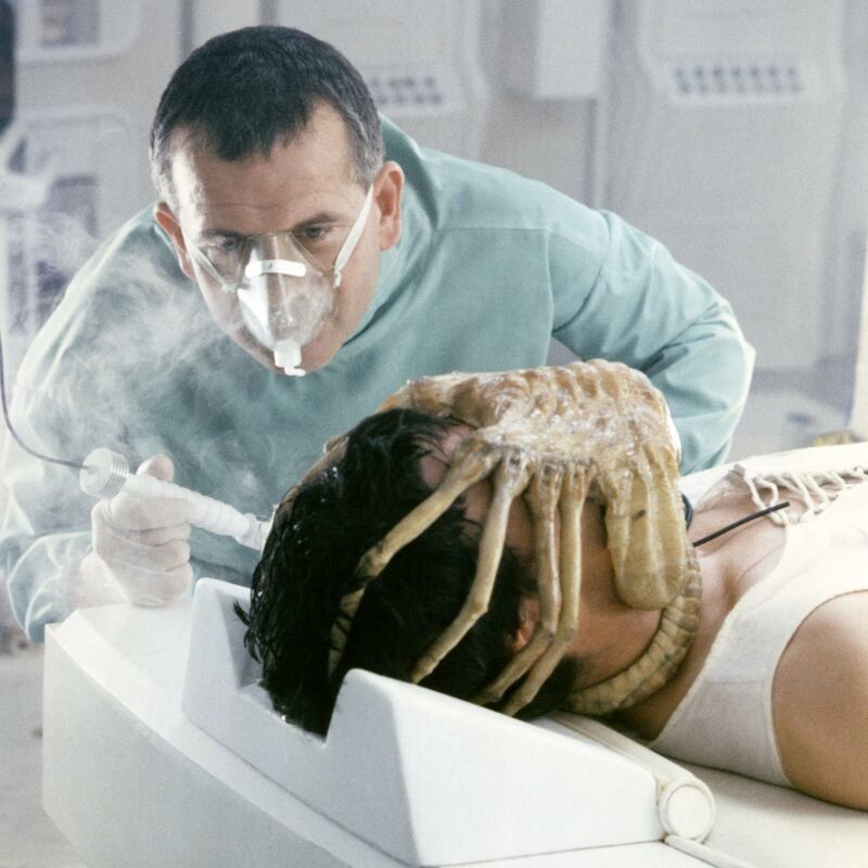 Alien: Ian Holm with John Hurt. Photograph: Sunset Boulevard/Corbis via Getty