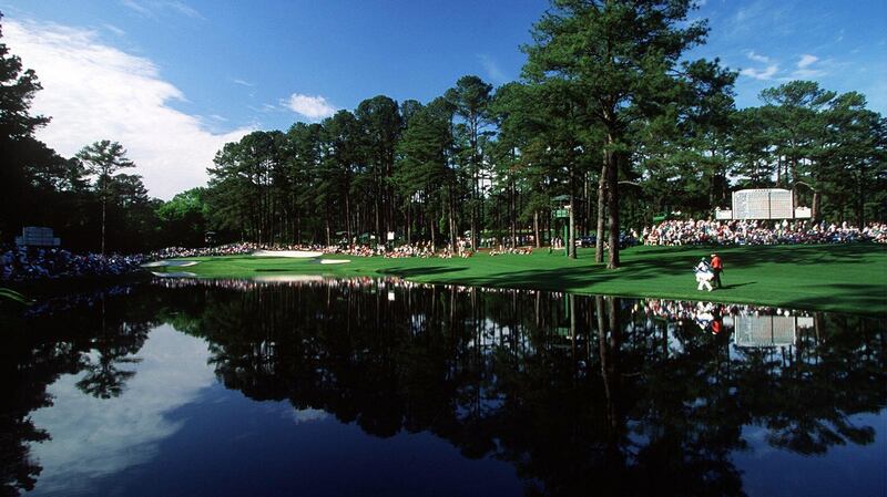The 15th hole at Augusta National, pictured in 1991. Photograph: Inpho/Allsport