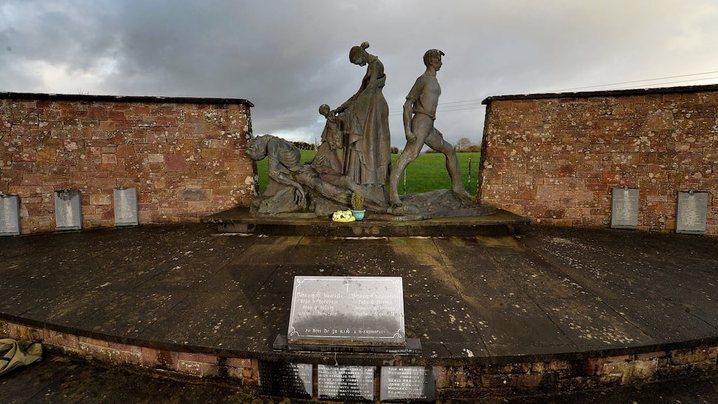 The Ballyseedy massacre monument in Ballyseedy, Co Kerry, commemorating the violent deaths of eight republican prisoners in 1923.