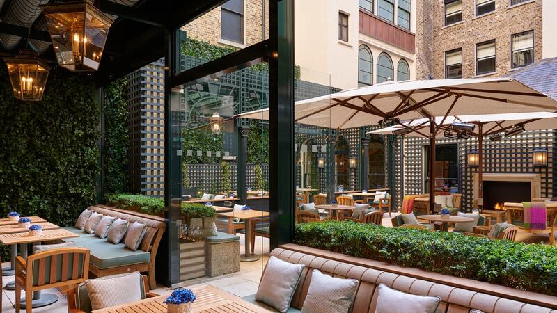 The Terrace is open to non-residents, making the Shelbourne hotel a bit of an oasis in the city