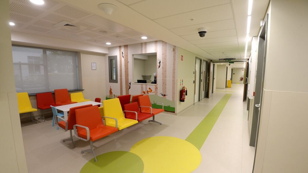 The paediatric urgent care centre at Connolly Hospital is the first phase of the national children’s hospital project. Photograph: Dara Mac Dónaill