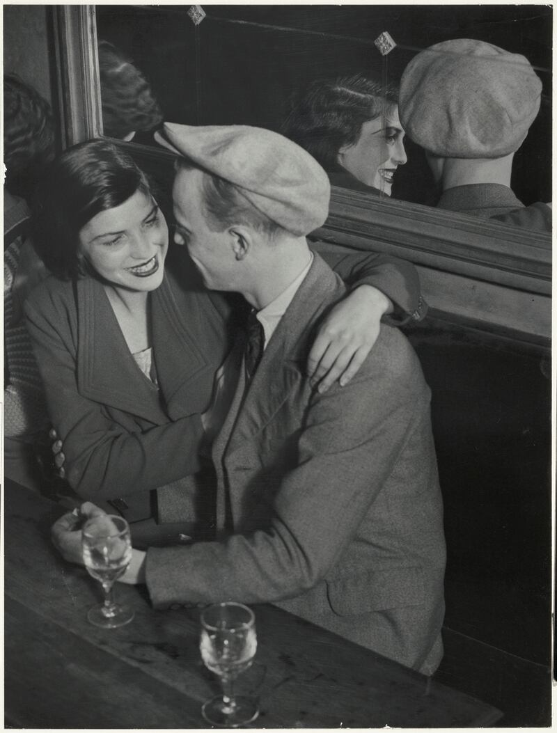 Brassaï’s Couple au bal musette des Quatre-Saisons, Rue de Lappe, 1932. Gelatin silver print Bank of America Collection. © Estate of Brassai – RMN Grand Palais
