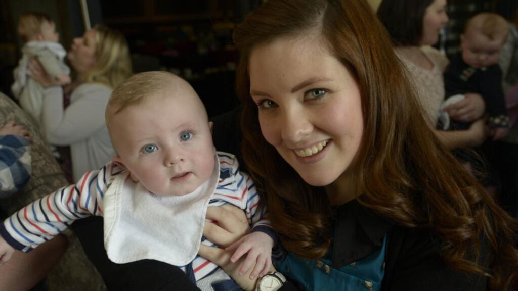 Aisling Flanagan with her son, Tom. Photograph: Brenda Fitzsimons
