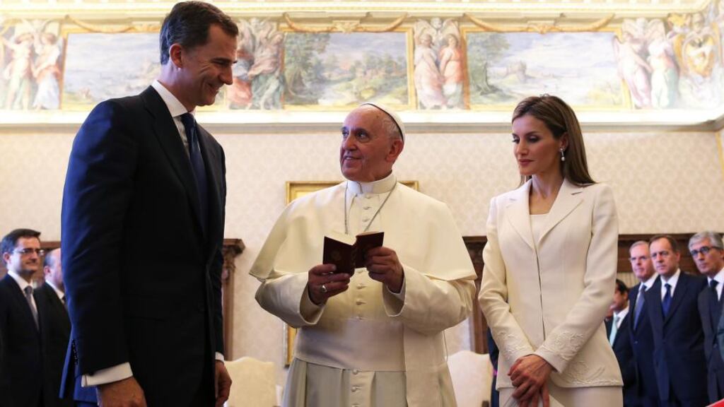The pope is to visit Molise today at the end of a week which began with an audience with newly crowned Spanish king, Felipe VI and Queen Letizia, and which was dominated by meetings with his so-called “G8” Council of Cardinals, the men who have been called to his side to help with church reforms. Photograph: AP
