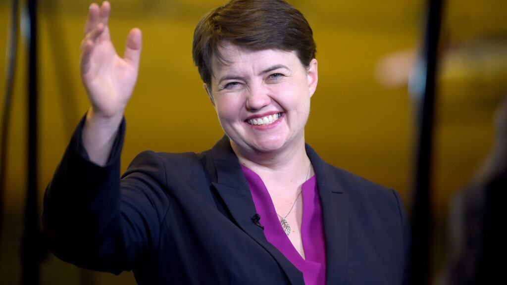 Ruth Davidson: I can no longer juggle the demands of being a politician with family life. Photograph: Lesley Martin /AFP/Getty Images