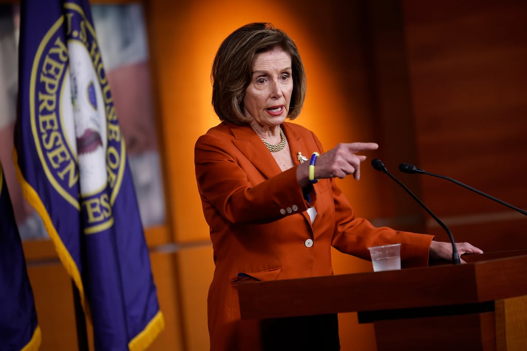 Nancy Pelosi led House Democrats for almost two decades, encompassing two stretches as speaker under four presidents. Photograph: Chip Somodevilla/Getty Images