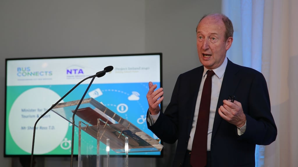 Minister for Transport Shane Ross: Fully committed to the BusConnects project. Photograph: Nick Bradshaw for the Irish Times