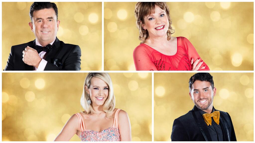 Dancing with the Stars contestants Des Cahill, Teresa Mannion, Hughie Maughan and Aoibhin Garrihy. Photographs: RTE