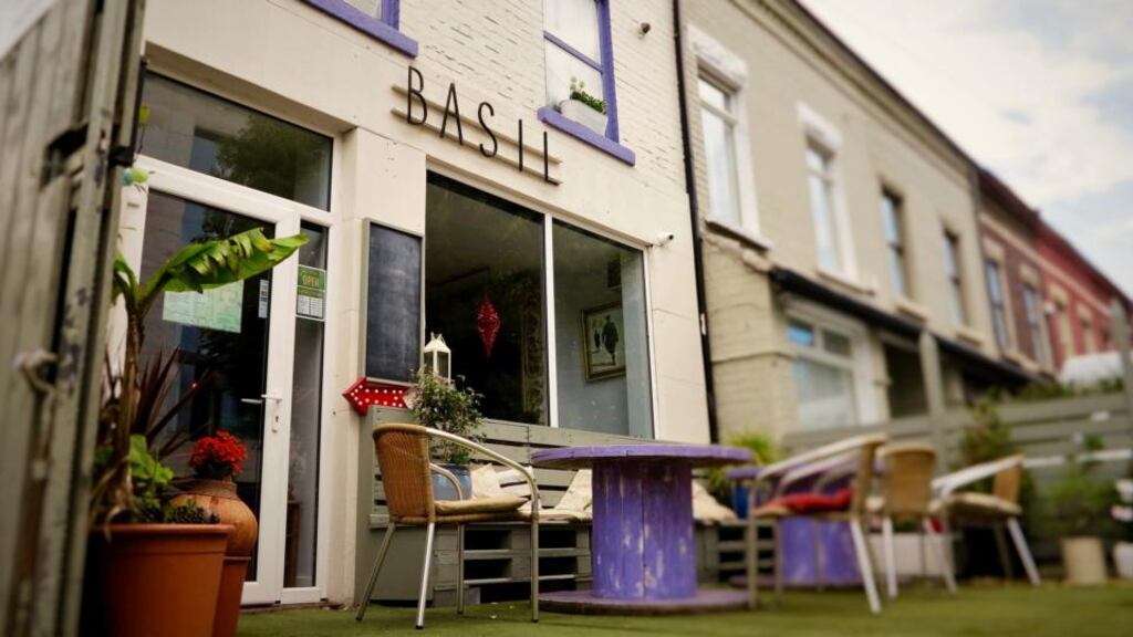 It’s a restaurant that looks like it was put together by the A-Team after they were locked in a shipping yard with several litres of pastel paint