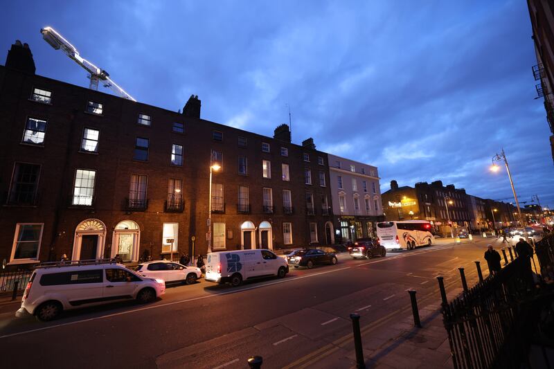 The Townhouse (left) on Gardiner Street, Dublin. Photograph: Dara Mac Dónaill
