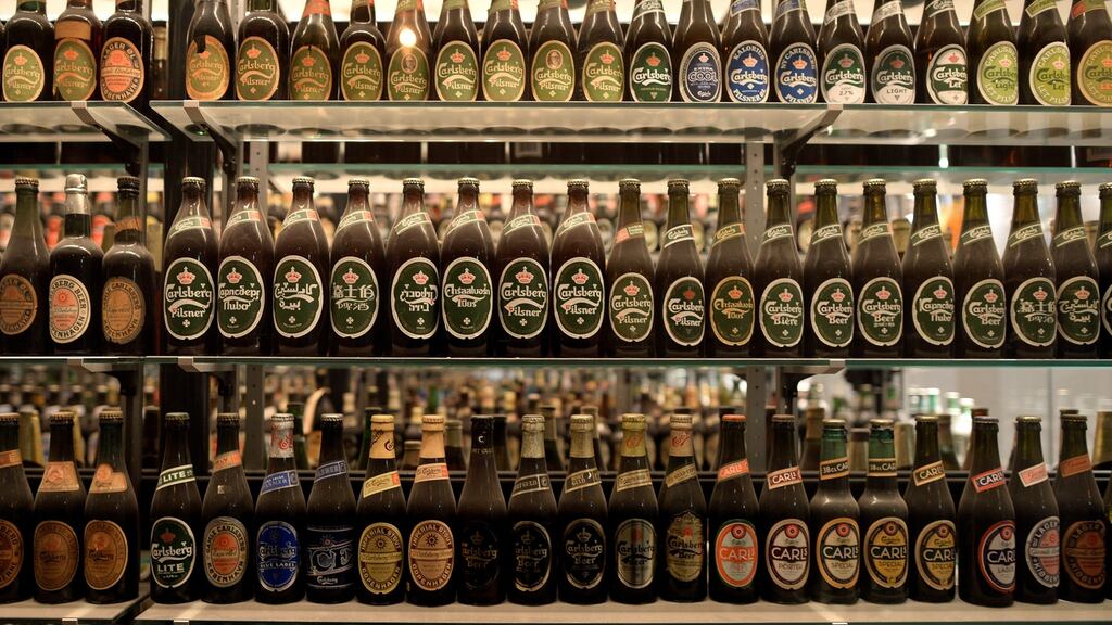 Beer museum in Carlsberg headquarters in Copenhagen. The company is aiming to cut as much as 2 billion kroner of costs by the end of this year. Photograph: Fabian Bimmer/Reuters